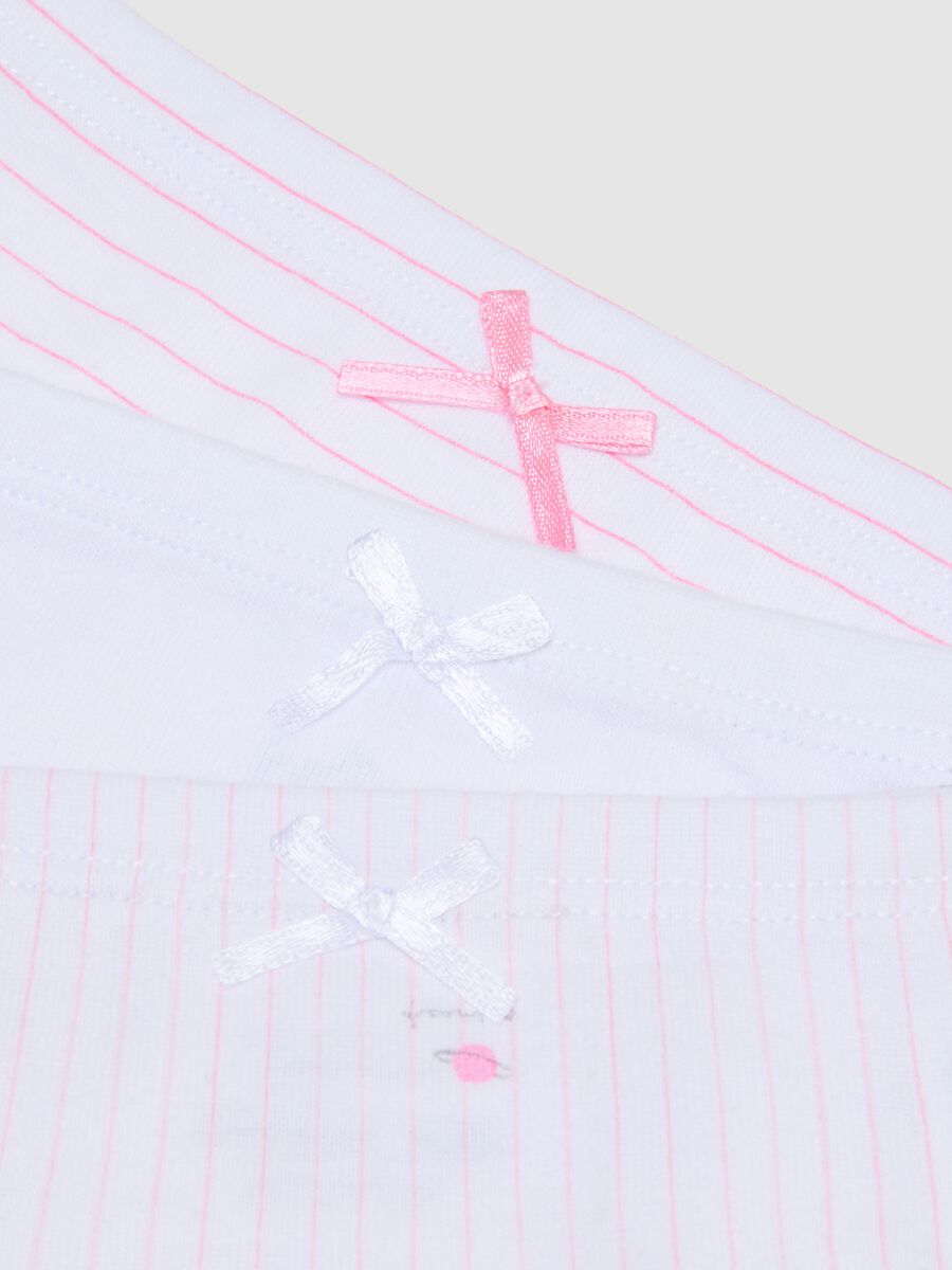 Girls' cotton white tripack briefs in regular fit_2