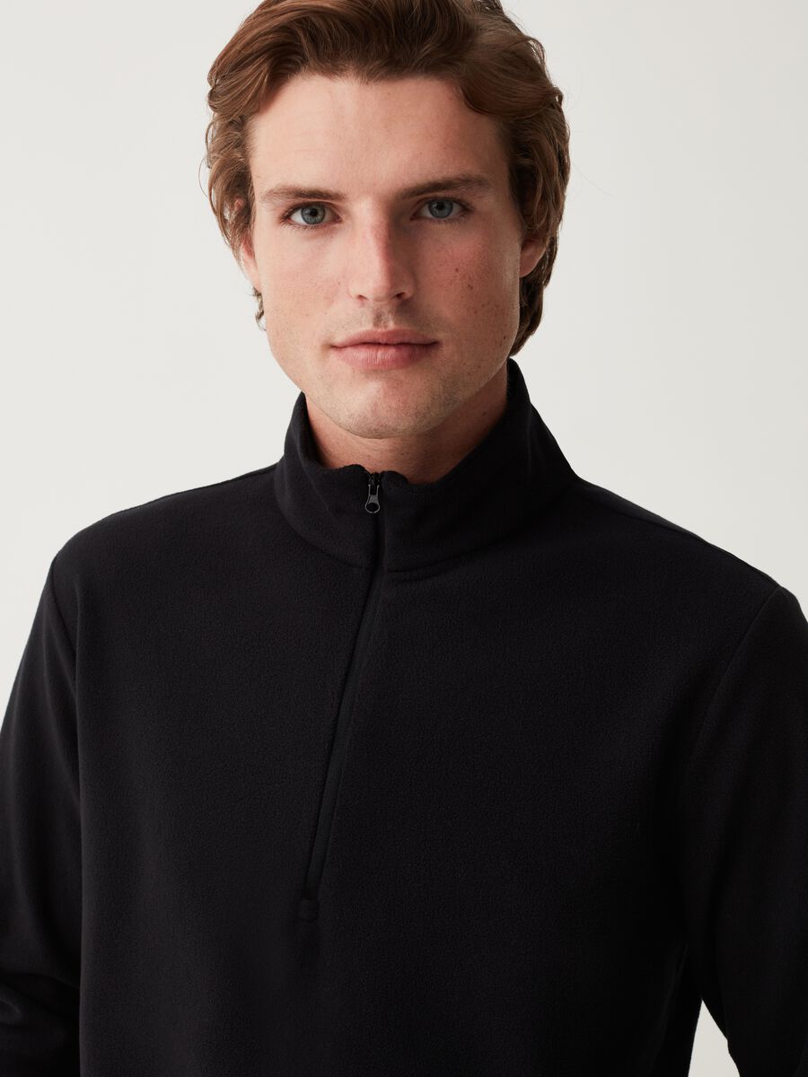 Felpa half-zip in pile_1