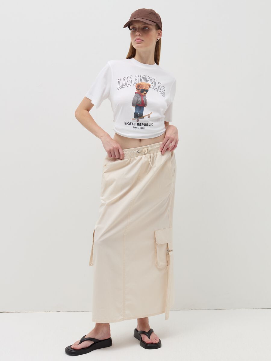 T-shirt relaxed fit in cotone_1