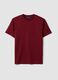 Red Supima cotton crew-neck T-shirt, regular fit_0