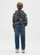 Boys' blue regular fit pure cotton jeans_1