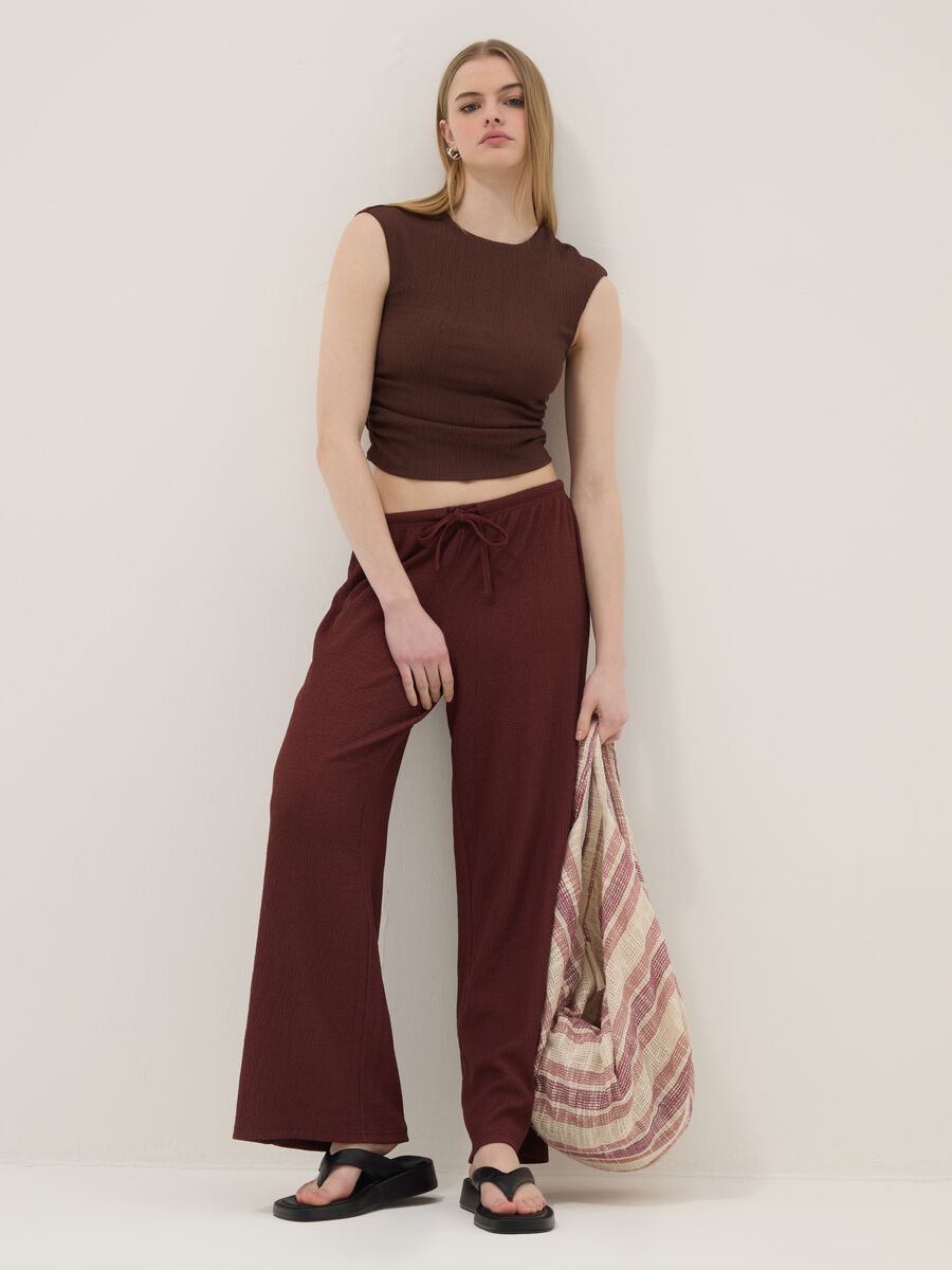 Brown wide-leg joggers_1