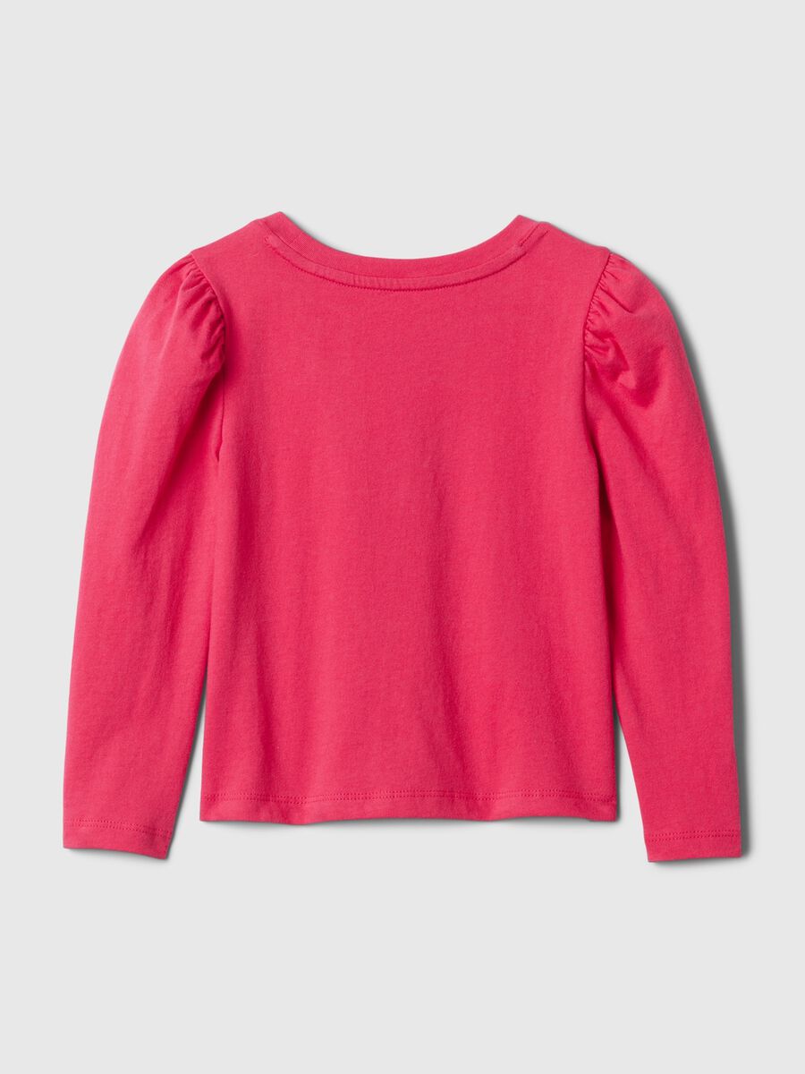 Long-sleeved T-shirt with teddy bear print_1