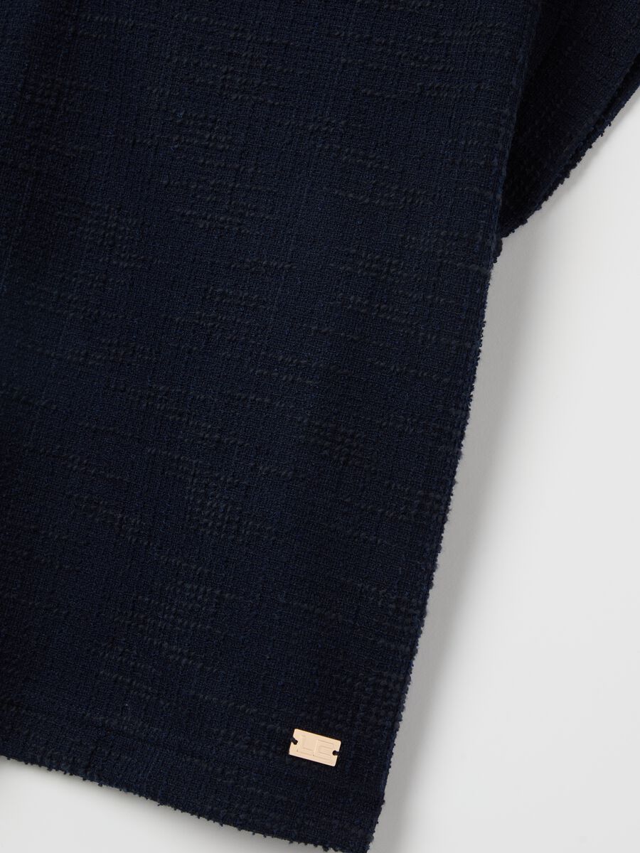Woven T-shirt with kimono sleeves_5