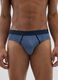 Regular Fit Blue Stretch Cotton Briefs_1