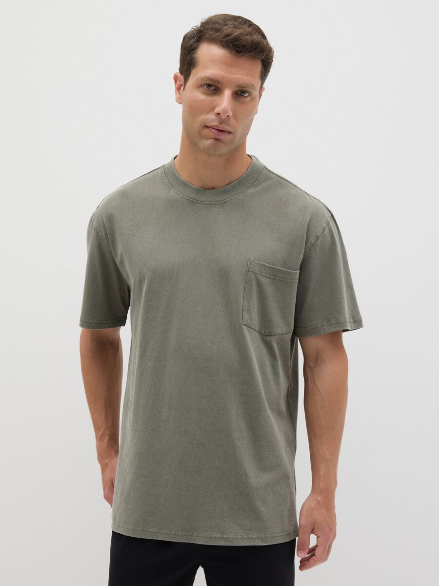 Men's green pure cotton comfort fit set_1