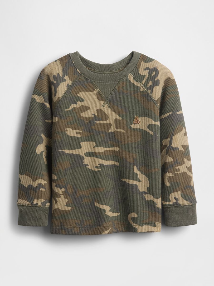 Camouflage Green Long Sleeve T-shirt_0