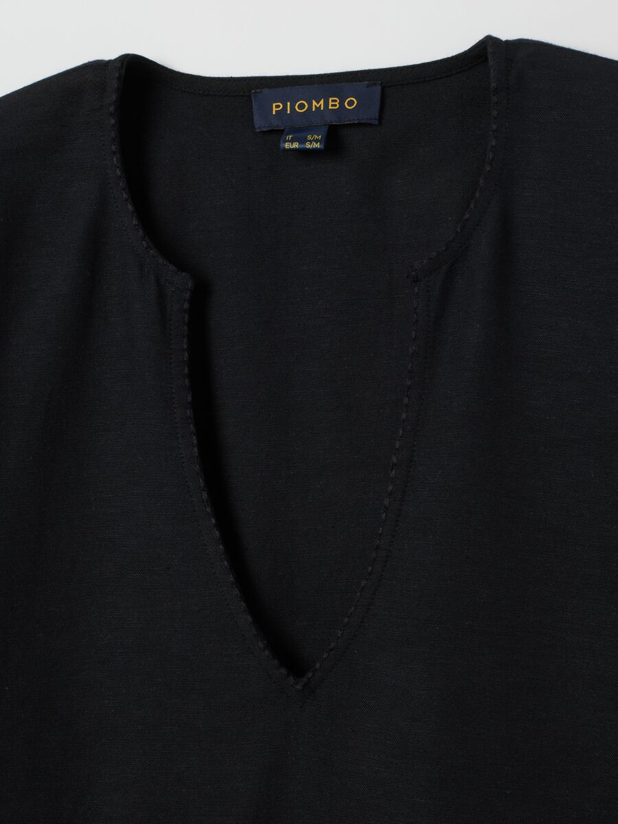 Women's Black Cotton Blend Kaftan_5