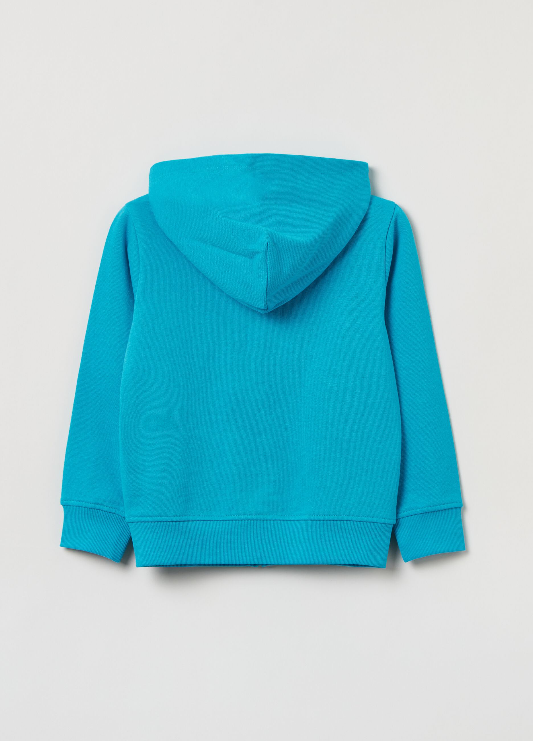Full-zip in French Terry con cappuccio_1