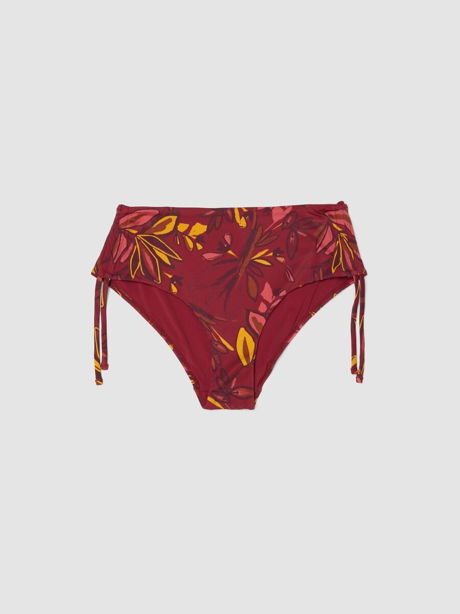 Multicolour stretch swim briefs with floral print_4