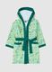 Boys' green pure cotton bathrobe_0