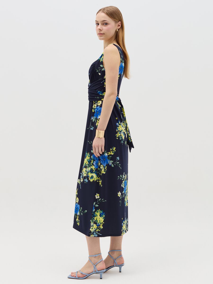 Long floral maternity dress_1