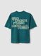 Oversized green pure cotton T-shirt for boys_4