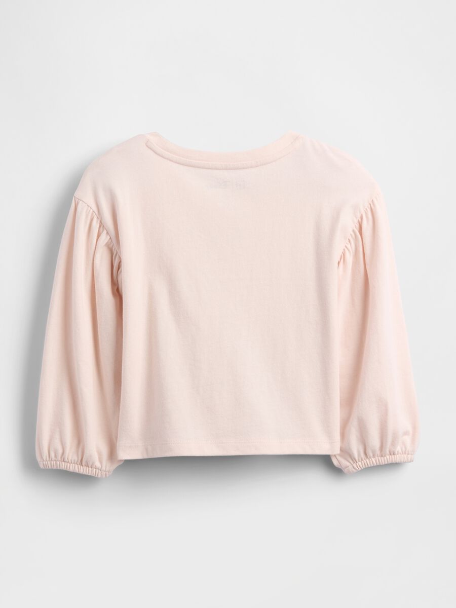Pink Long Sleeve Princess Print T-Shirt_1
