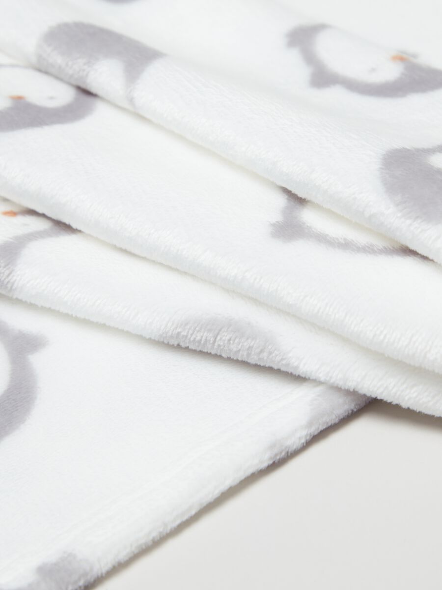 Coperta con stampa pinguini_1