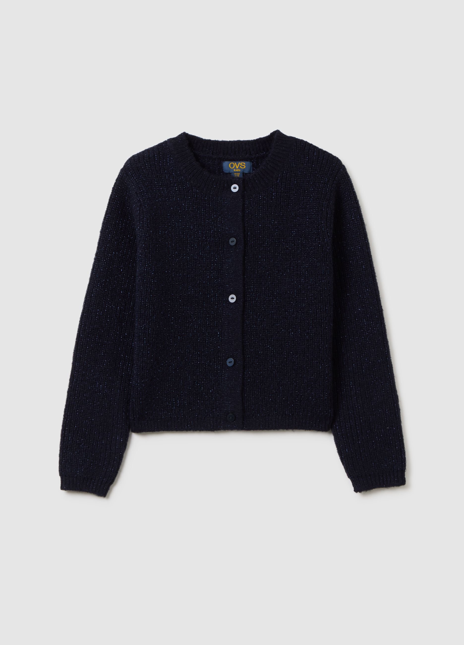 Girls' Blue Regular Fit Cardigan