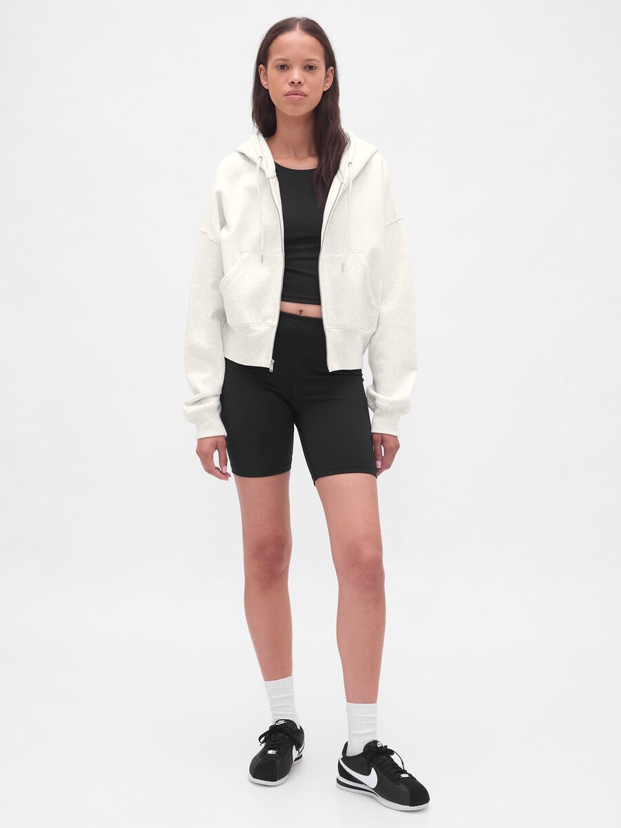 White Hoodie with Full Zip_2