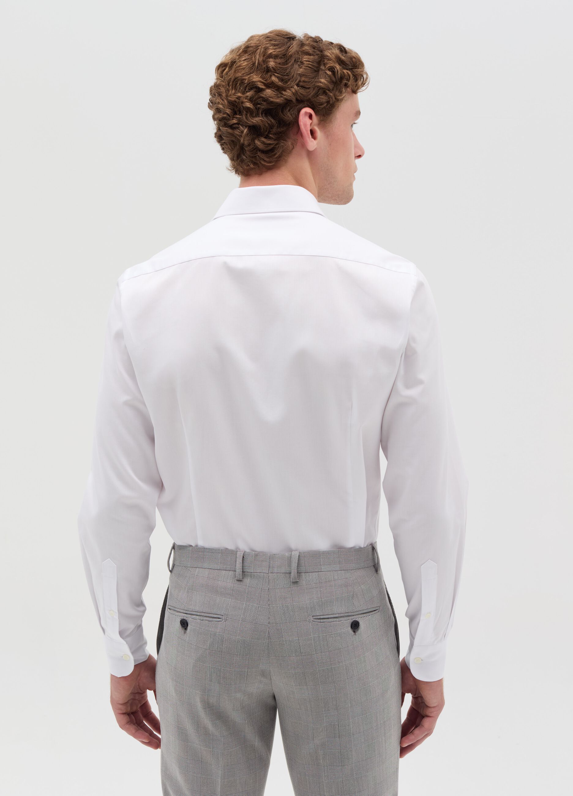 Camicie Uomo in Jeans Slim in Lino a Quadri e altro OVS