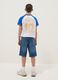 Boys&rsquo; blue denim cotton-blend regular-fit shorts_1