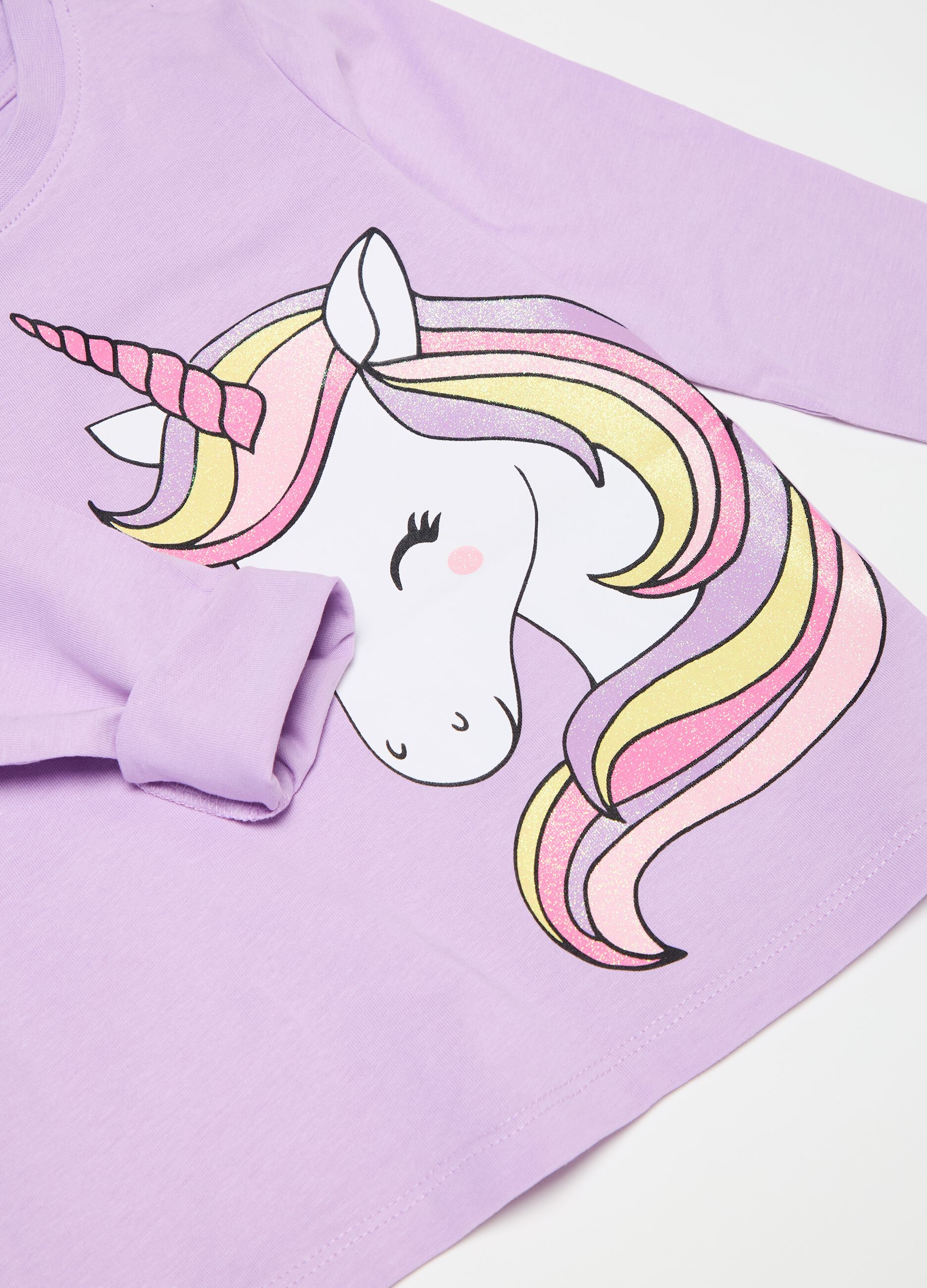 T-shirt a maniche lunghe con stampa