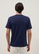 Blue pure cotton regular fit T-shirt_2