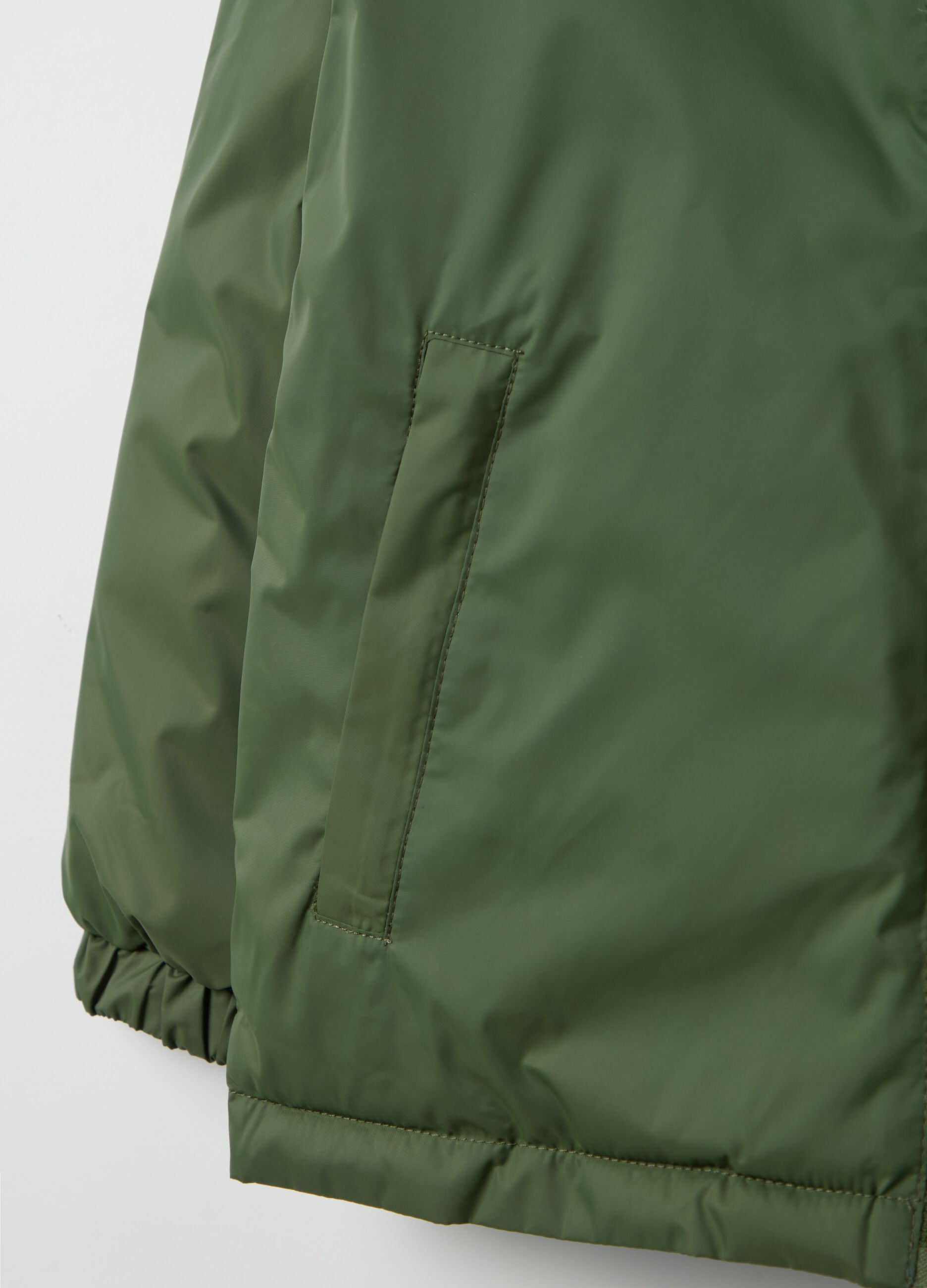 Ultralight reversible down jacket with hood