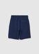 Boys&rsquo; blue shorts in 100% cotton with regular fit_1