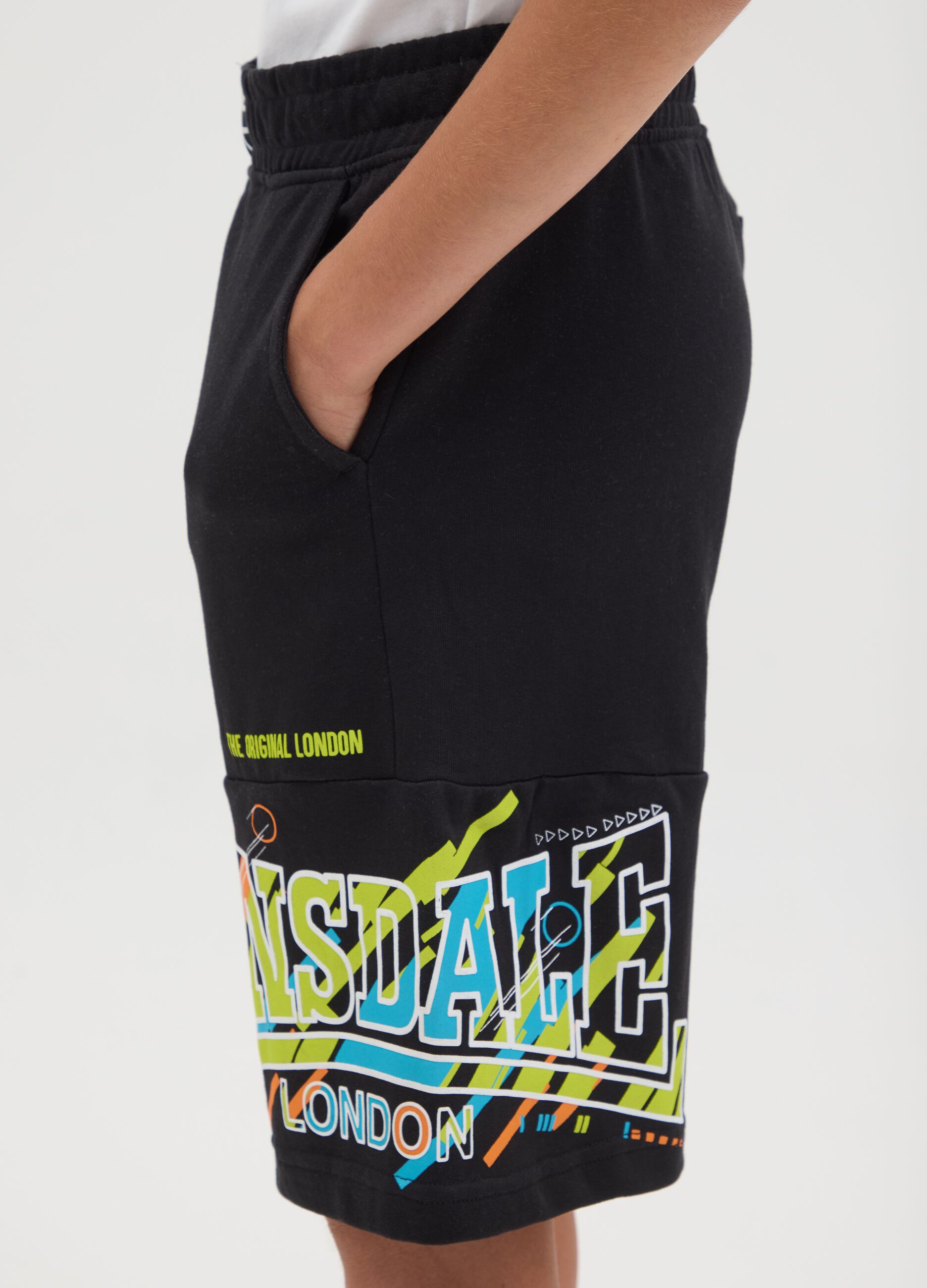 Black Lonsdale cotton shorts