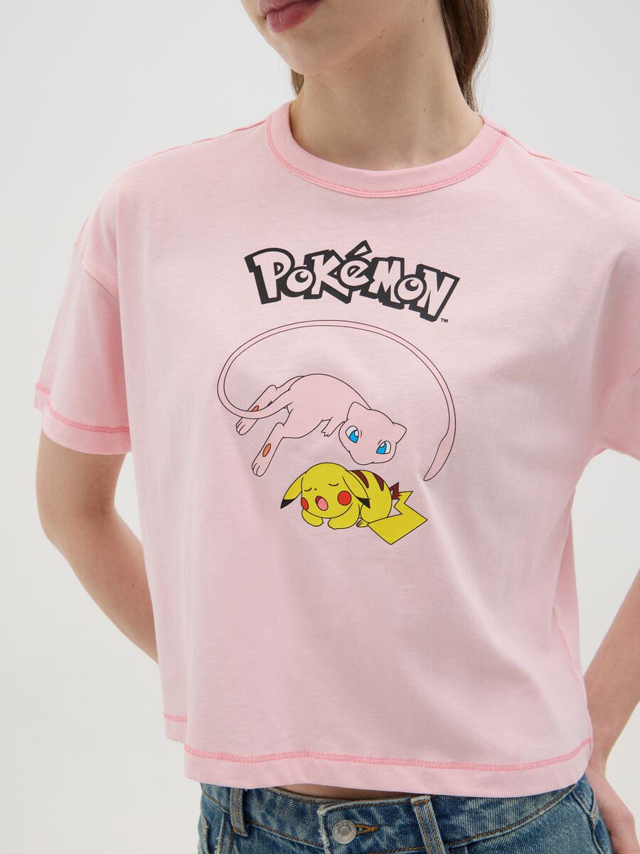 Pink T-shirt with Pokémon print_2
