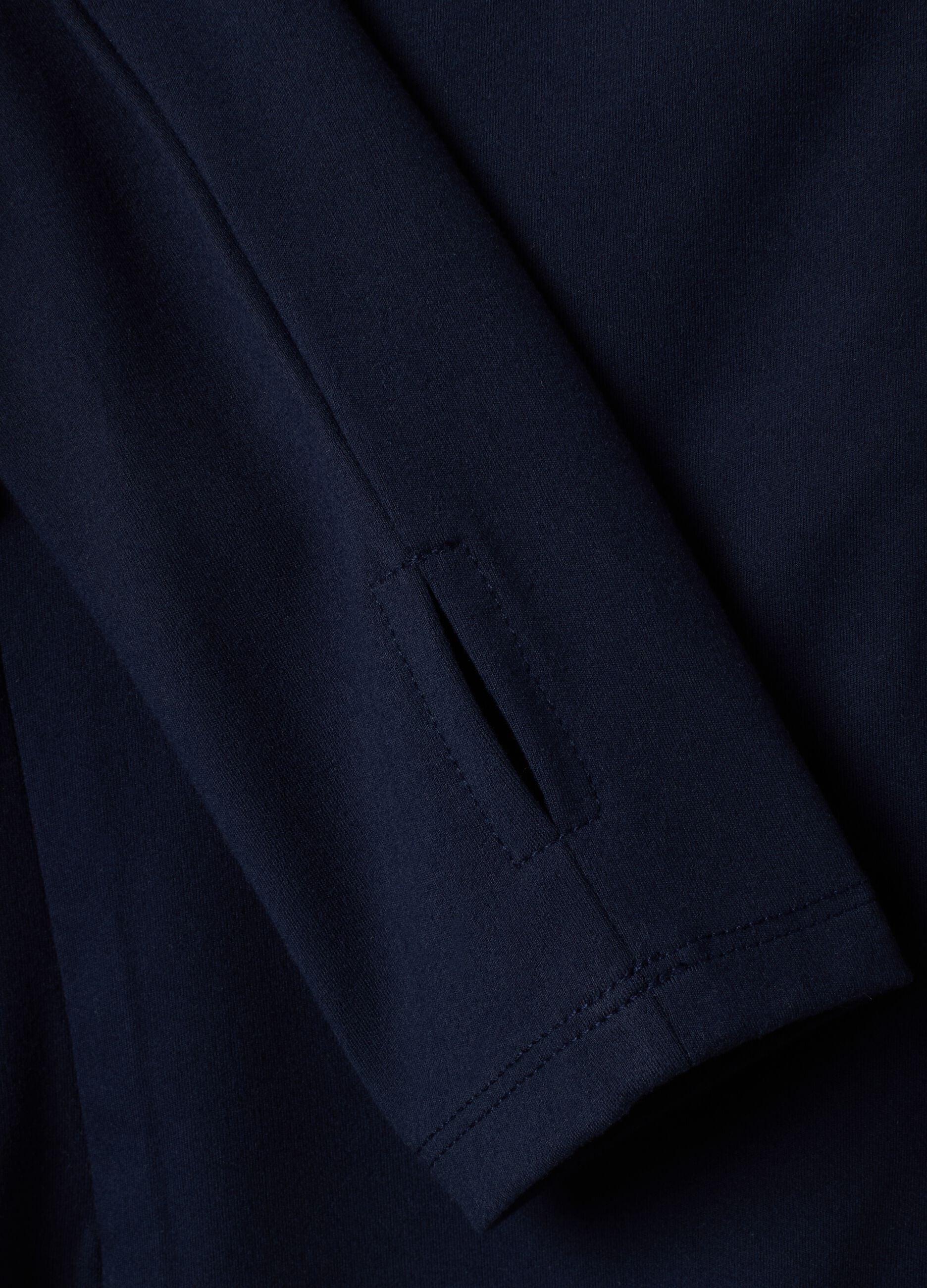 Full-zip blu fitted in tessuto elasticizzato ALTAVIA STUDIO
