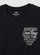 Regular fit black pure cotton T-shirt with motivational messages_5