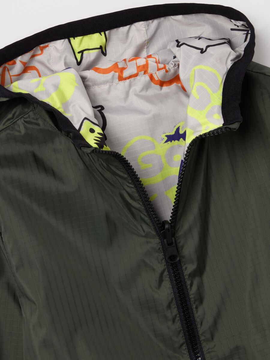 Full-zip reversible jacket with hood_2