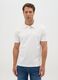 Men&rsquo;s white polo shirt in 100% cotton with regular fit_0
