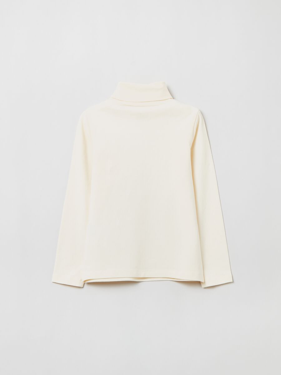 Long-sleeved T-shirt with high neck_1