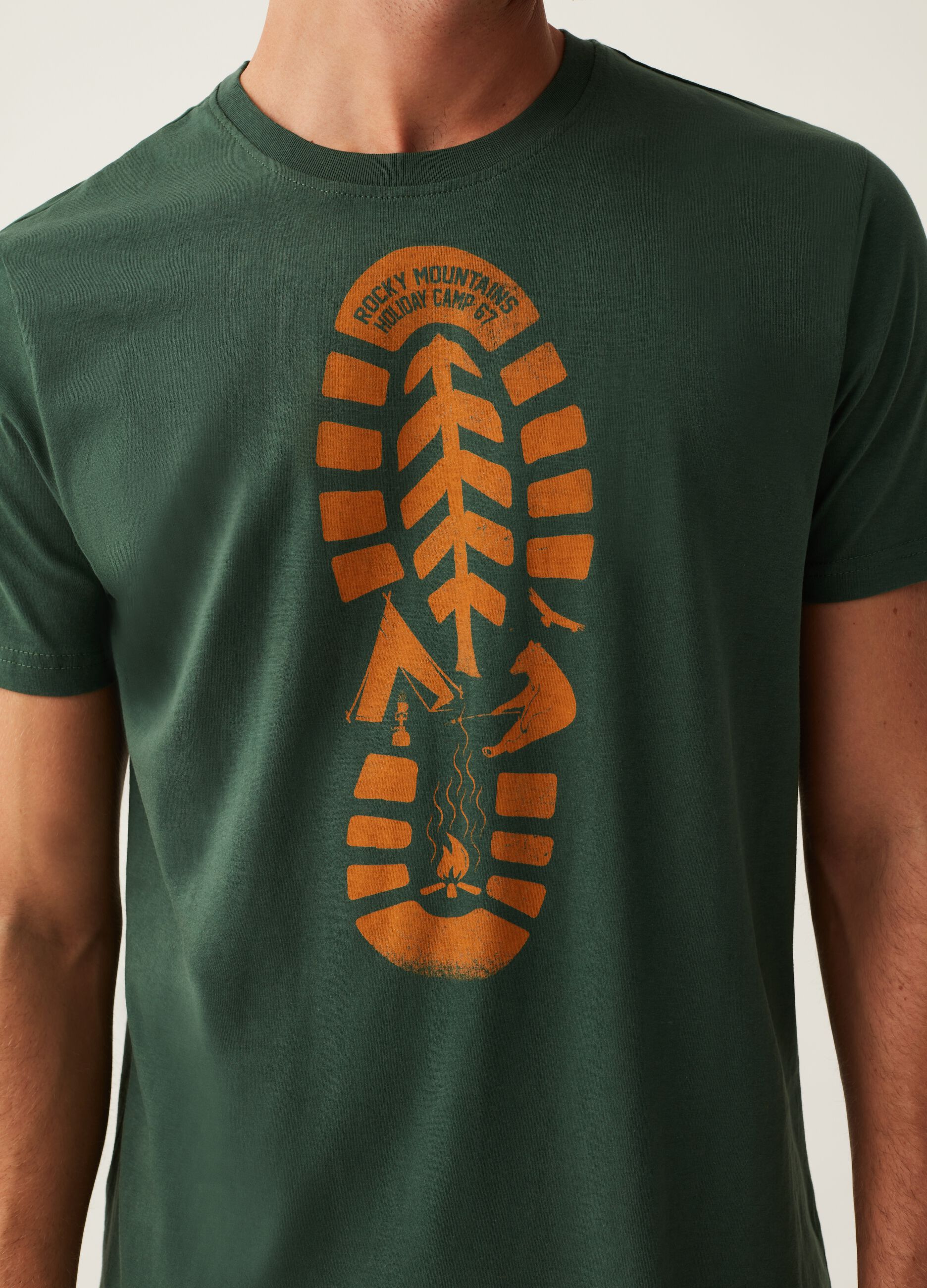 T-shirt in cotone con stampa_3