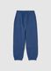 Kids' blue jogger trousers in pure cotton comfort fit_0