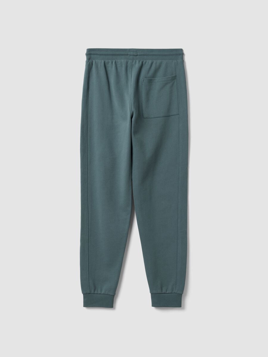 Blue organic cotton joggers_1