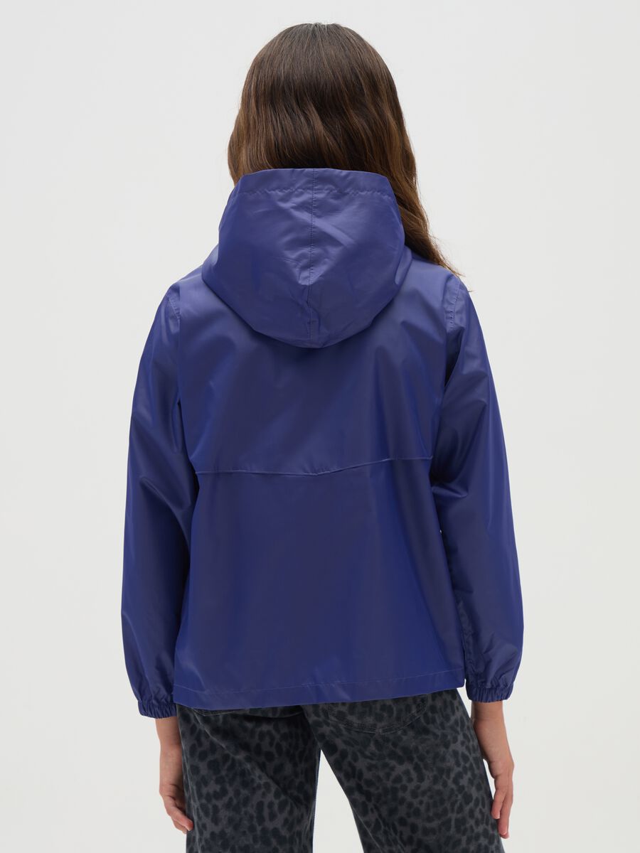Blue girl's hooded jacket_1