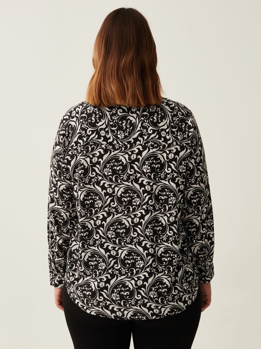Camicia in viscosa con stampa Curvy_2