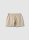 Shorts in puro cotone beige da ragazza relaxed fit_4