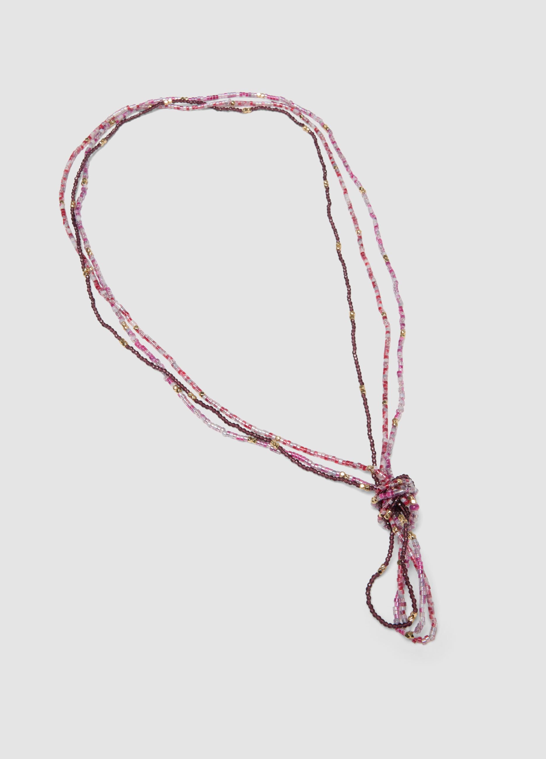 Multicolour beaded necklace