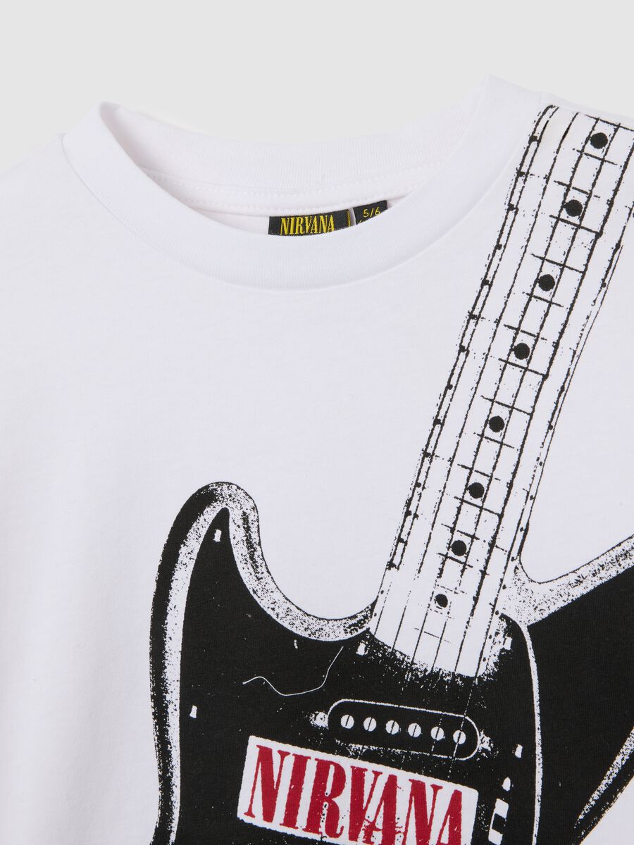 Children's white pure cotton regular fit T-shirt with print_2