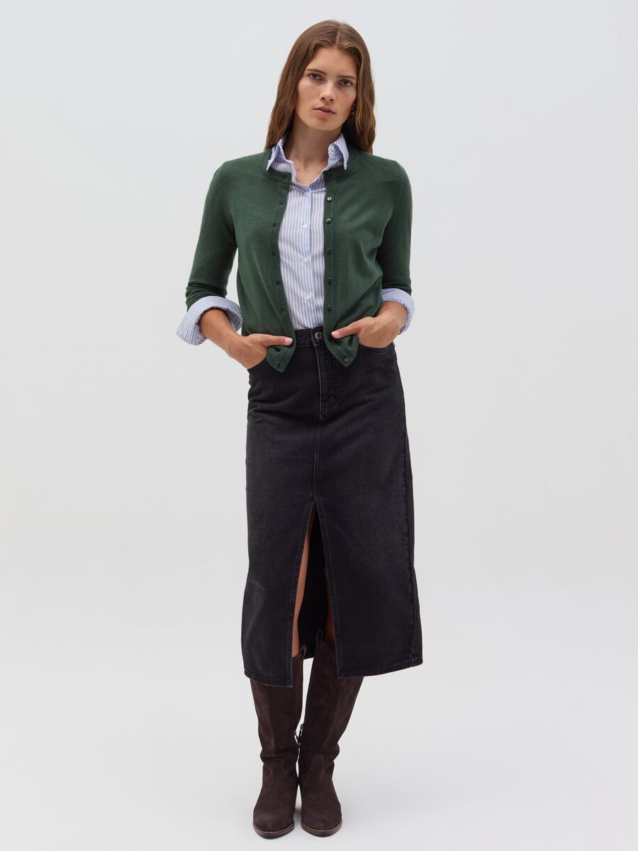 Cardigan con scollo rotondo_1