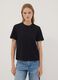 Black relaxed-fit pure cotton short-sleeve T-shirt_2