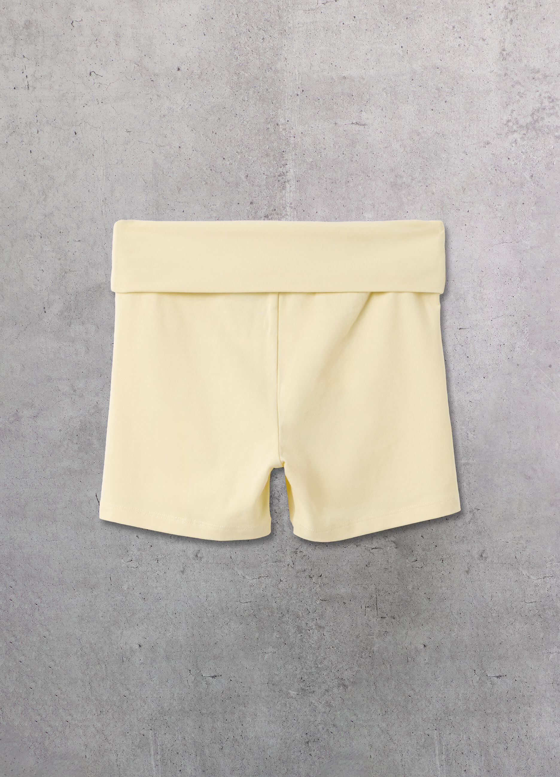Pastel Yellow Yoga Shorts