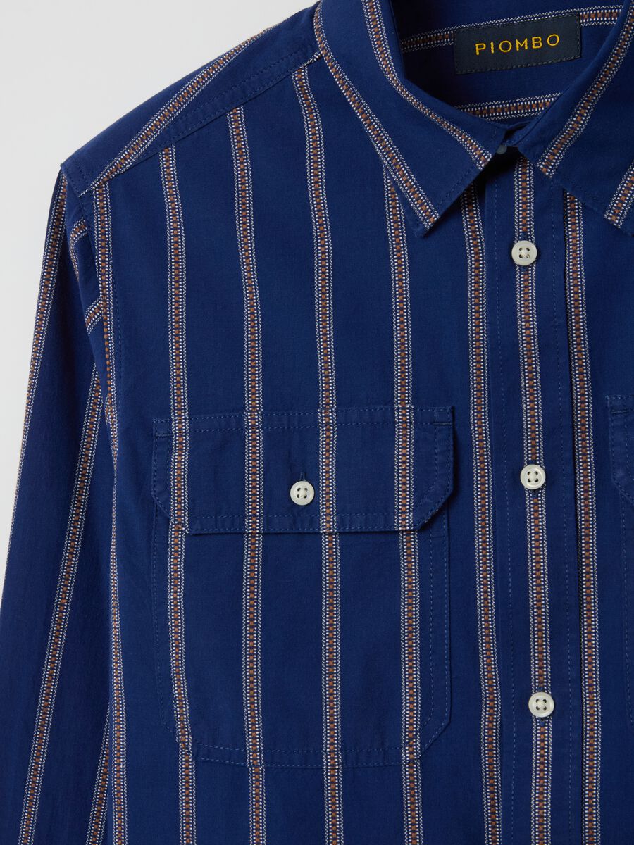 Striped regular-fit shirt with pockets_5