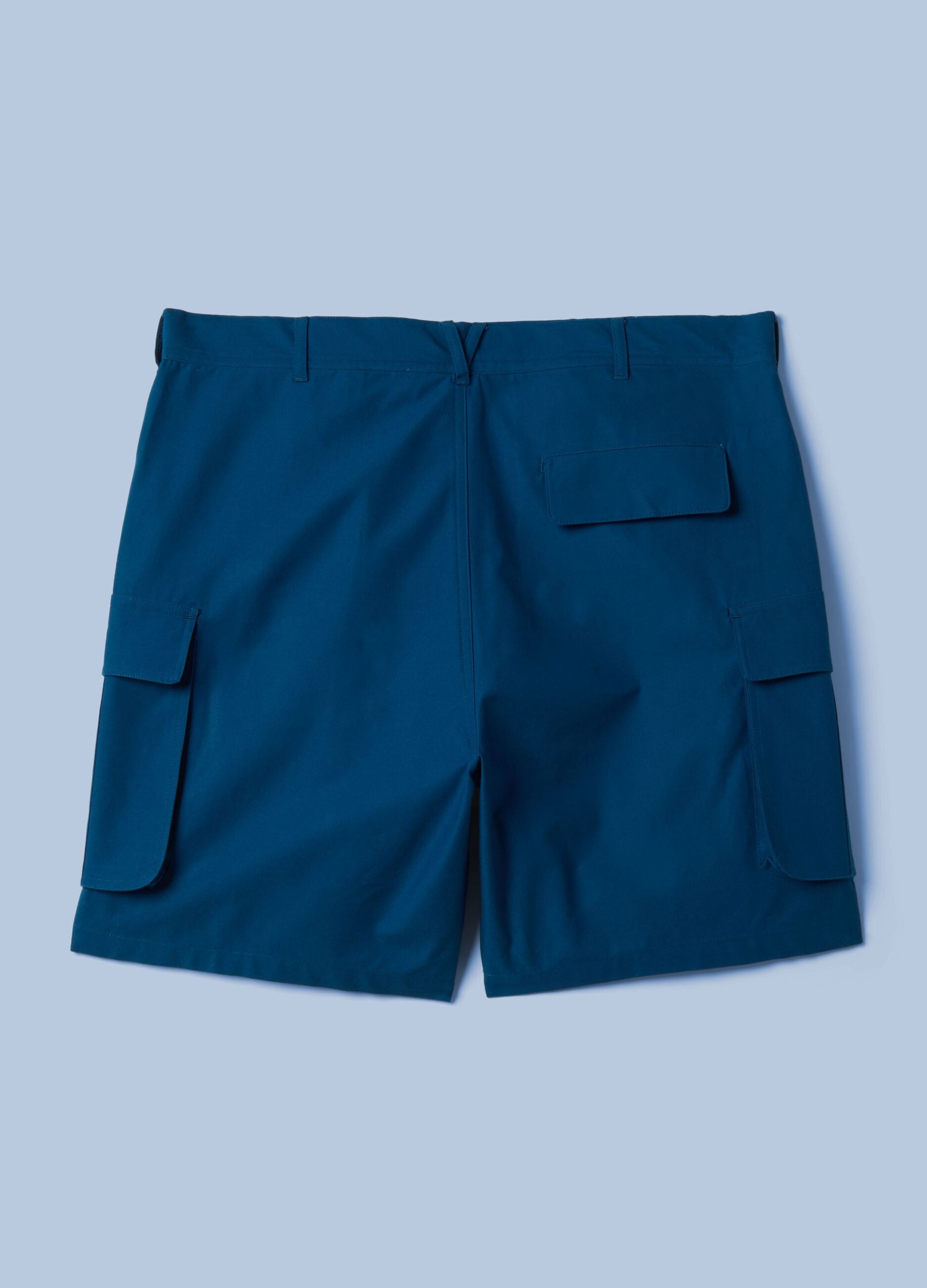 ALTAVIA SAILING blue pure cotton cargo Bermuda shorts