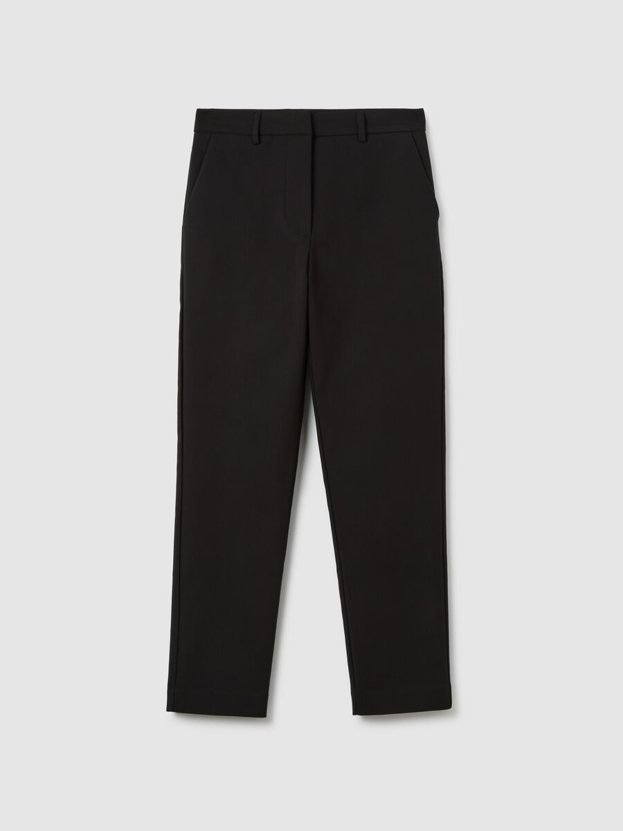 Stretch Black Slim Trousers_4