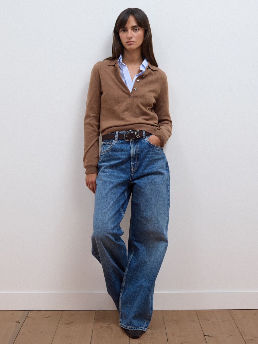 Brown pure wool crew-neck jumper_2