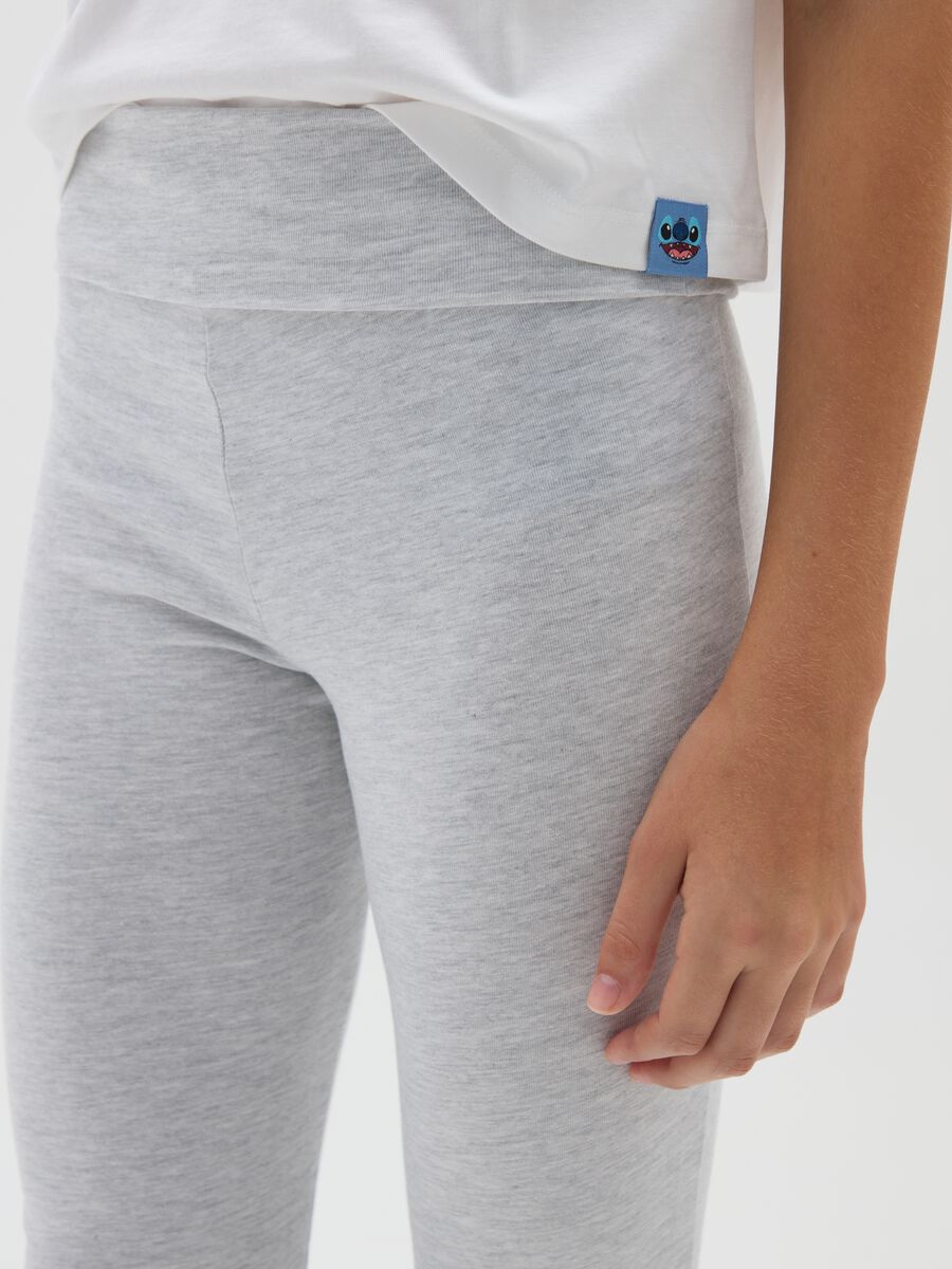Girls' Grey Stretch Cotton Trousers_3